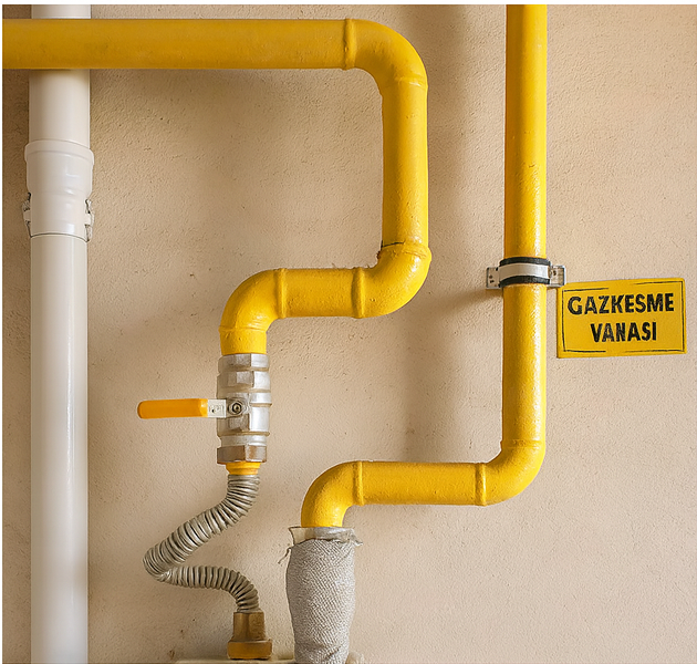 Daire içi doğalgaz tesisatı borulama